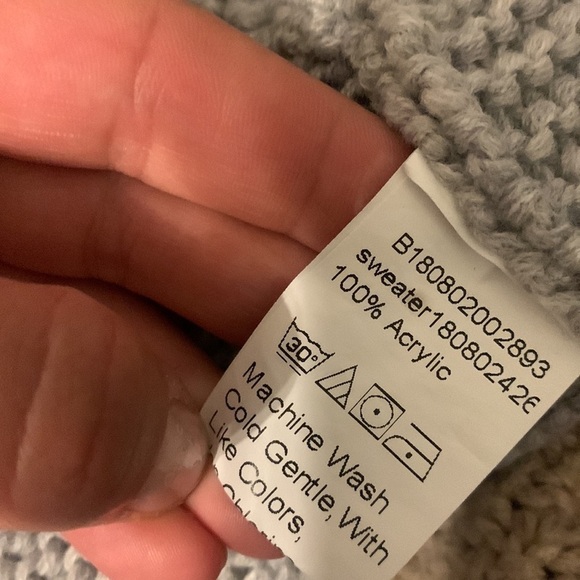 SHEIN‎ bubble sleeve open cardigan size small oversized chunky knit - Picture 4 of 4